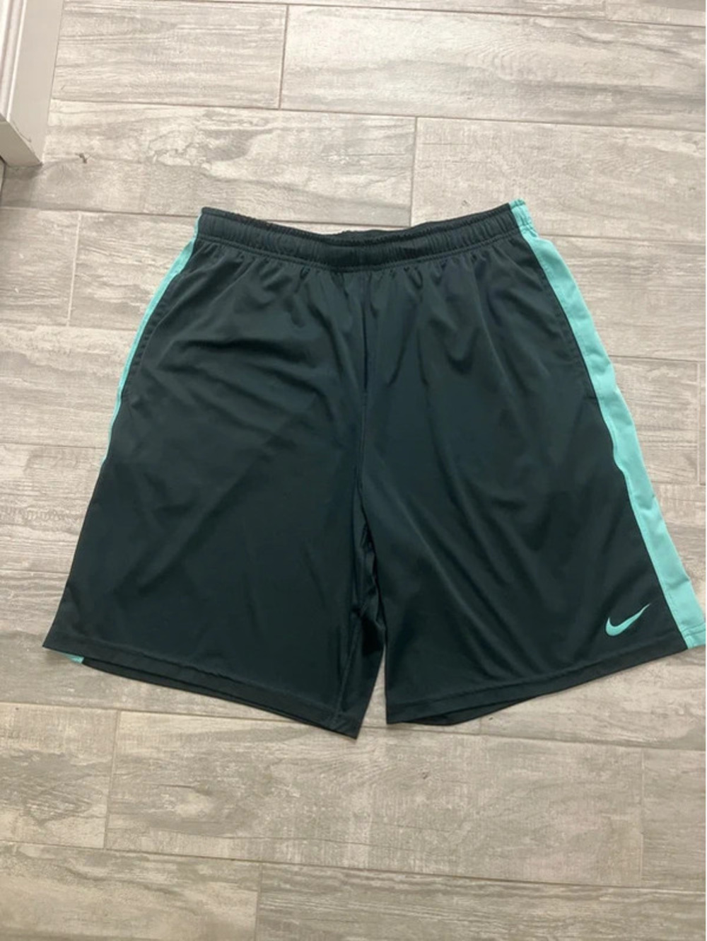 Nike Dri-Fit Dark Green and Teal Shorts
